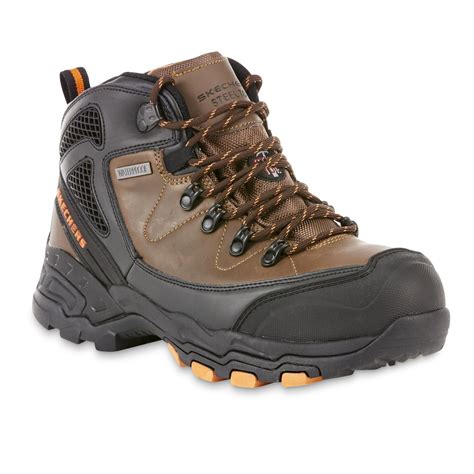 Skechers Work Mens Surren Relaxed Fit Waterproof Steel Toe Work Boot