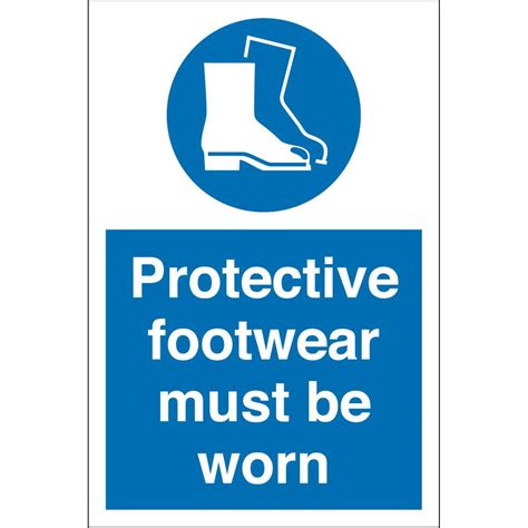 Foot Protection Must Be Worn Sign Ubicaciondepersonascdmxgobmx