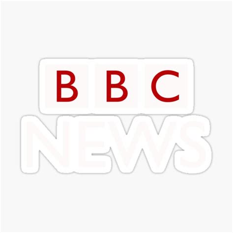 British White News Logo Sticker For Sale By Loislaken Redbubble