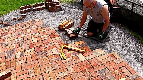 Reclaimed Brick Pavers And Concrete Work Youtube