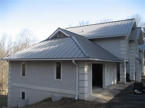 Standing Seam Metal Roofing In Dove Gray Exterior New York By