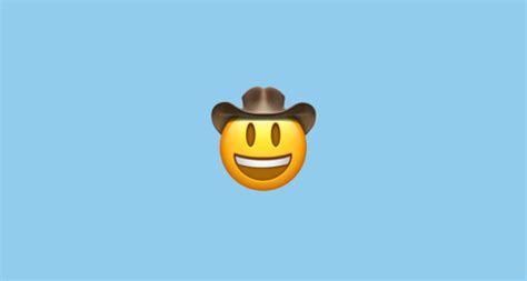 Gesicht Mit Cowboyhut Emoji On Apple Ios