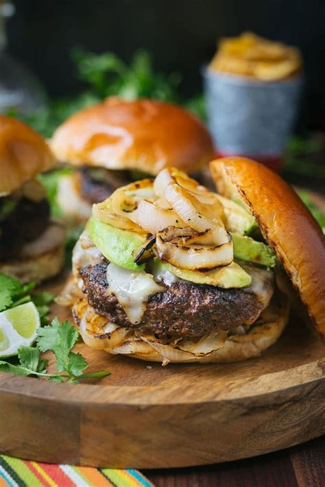 Summer is here and if you want to impress on the bbq then you must try my homemade beef burger recipe. Gourmet Burger Recipe: Mojo Beef Burgers with Tequila-Lime Aioli | Striped Spatula