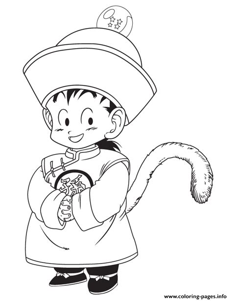 Color dragon ball z manga famous hero of the 90s. Dragon Ball Z Kid Gohan Coloring Page Coloring Pages Printable