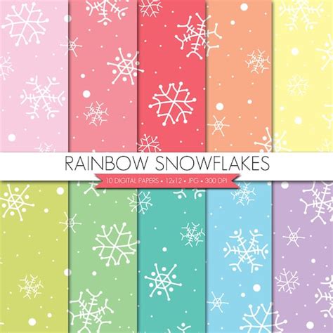 Snowflake Digital Paperssnowflake Digital Paperwinter Digital Paper