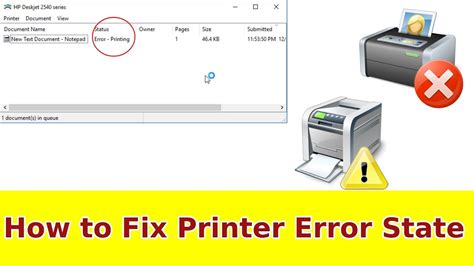 Fix Printer Error State How To Fix Error State In Printers Youtube