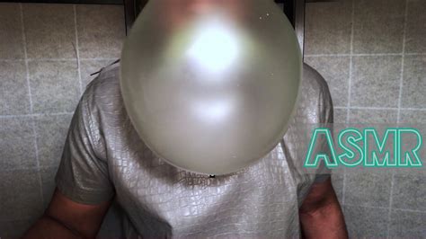 Asmr Chewing A Whole Pack Of Bubble Gum And Blowing The Biggest Bubbles Ever No Talking Youtube