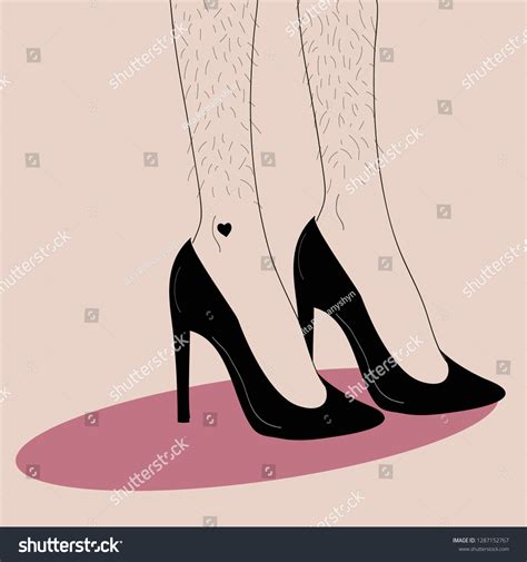 Woman Hairy Legs Female Hair On Stock Vector Royalty Free