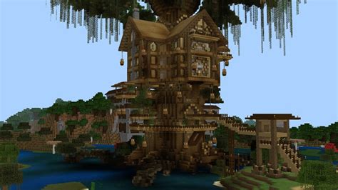 minecraft treehouse designs