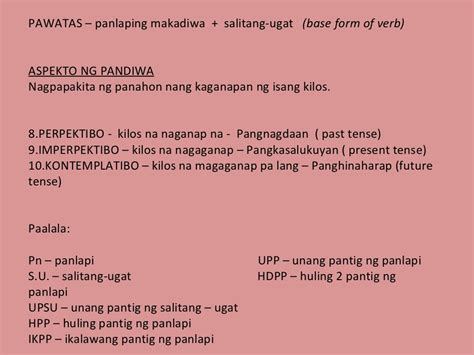 Aspekto Ng Pandiwa At Mga Halimbawa The Filipino Homeschooler Vrogue