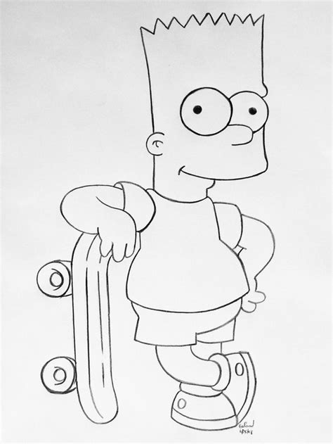 Bart Simpson Photo Drawing Drawing Skill