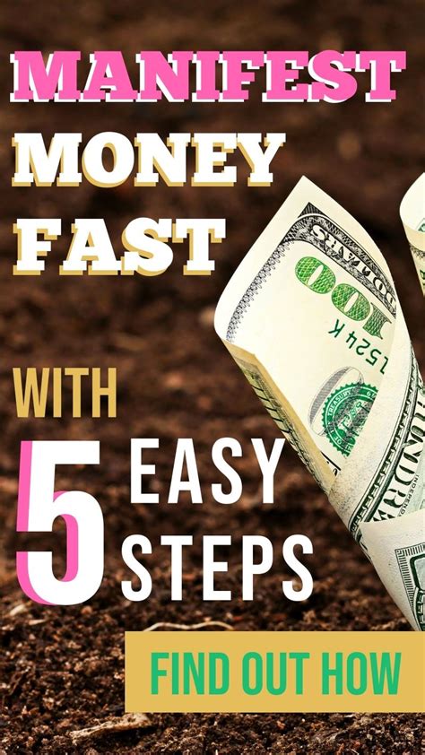 How To Manifest Money In 24 Hours 5 Simple Steps Manifesting Money