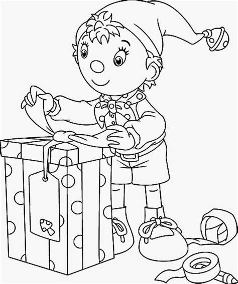 In trying to use visual aids to teach children about animals, fruits, vegetables, alphabets and other common things taught both in school and at home, then coloring pages is undoubtedly the best tool to use to achieving the maximum result. NODDY CHRISTMAS COLOURING PAGE | Christmas present ...