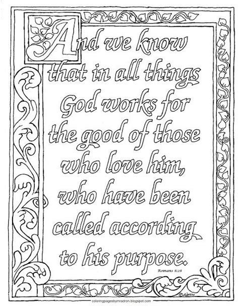 Coloring Pages For Kids By Mr Adron Printable Romans 828 Coloring