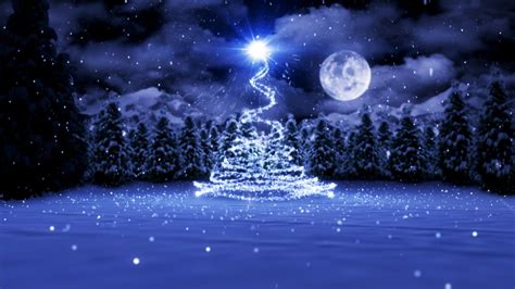Animated Christmas Card Template Christmas By Moonlight Youtube