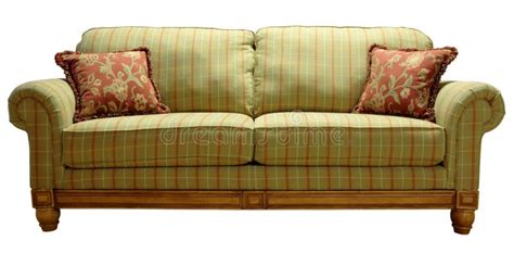 Country Plaid Sofa Stock Photo Image Of Home Design 2555982
