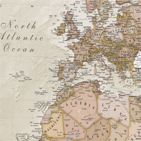 Maps International Giant World Map Antique World Map Poster