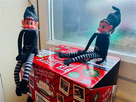 adult naughty christmas elves behavin badly black elf etsy uk