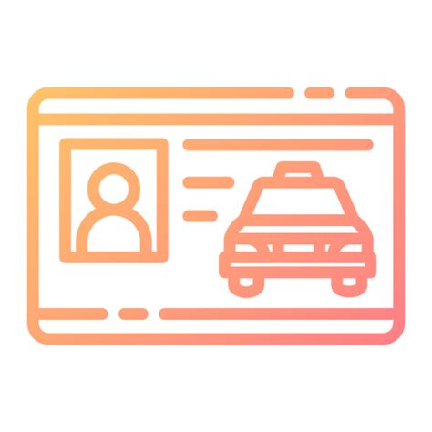 운전 면허증 무료 여행개 아이콘