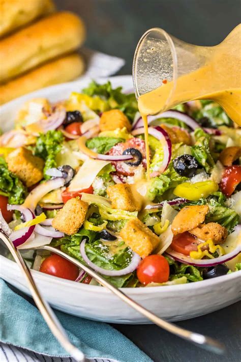 I am such a fan of olive garden that i knew i had to create a few of my favorite copycats to enjoy at home. Olive Garden Salad with Copycat Dressing - Cravings Happen