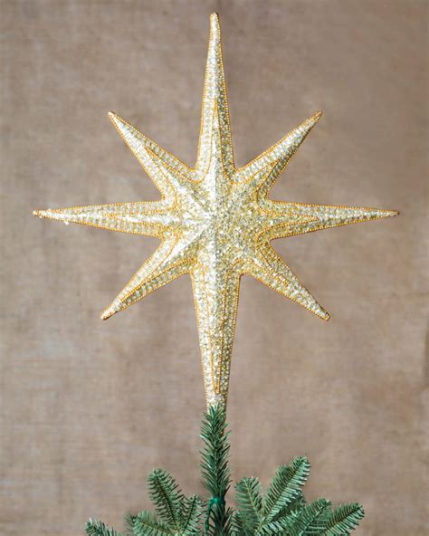 Star Beaded Christmas Tree Topper Balsam Hill