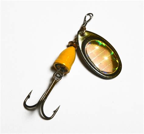 45 Gram Spin Vibrating Lure Yellow Iridescent For 285 Aud