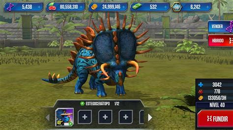 Jurassic World O Jogo Consegui O Stegoceratops Level Youtube