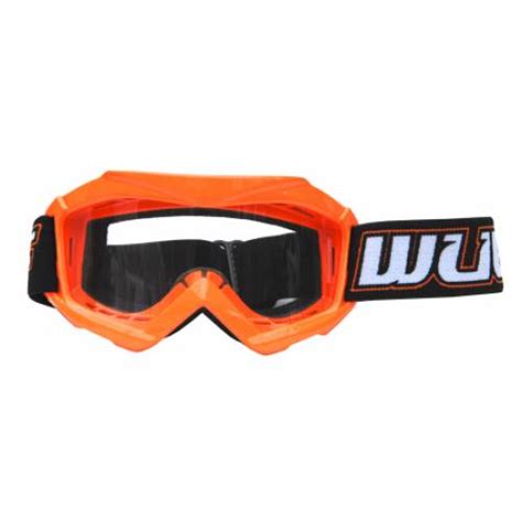 Wulfsport Cub Tech Goggles For Mx Enduro Orange Quads 4 Kids