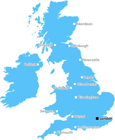 United Kingdom Cities Postal Code