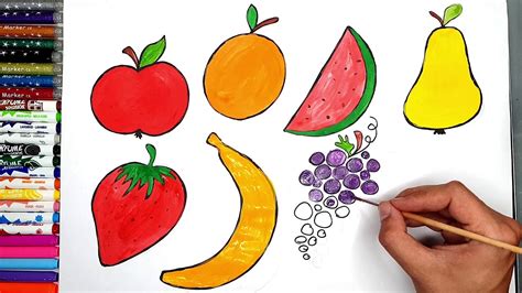 Desez Si Colorez Cum Sa Desenez Fructe Si Legume Culorile In