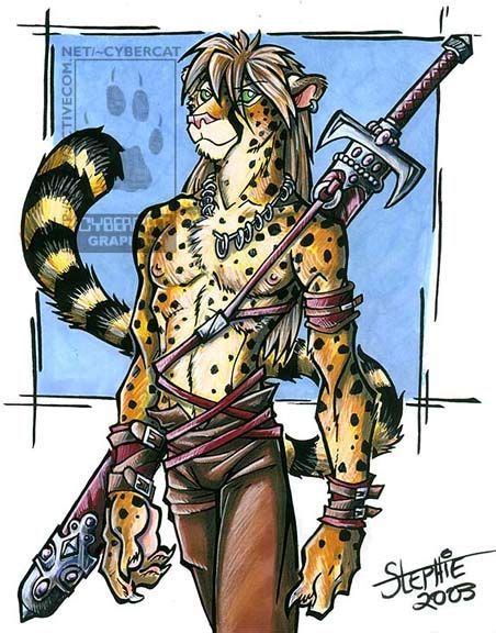 Cheetah Warrior By Lady Cybercat On Deviantart Anime Cat Warrior
