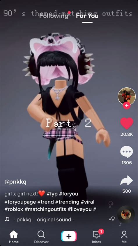 Pnkkq On Tiktok Roblox Ts Roblox Roblox Two Color Hair Gtfo