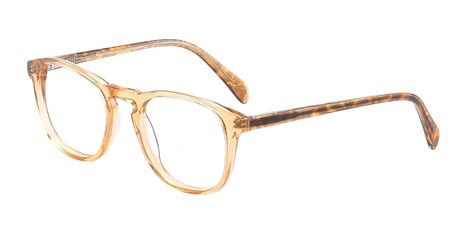 Amber Oval Prescription Glasses Light Brown Crystal Women S Eyeglasses Payne Glasses