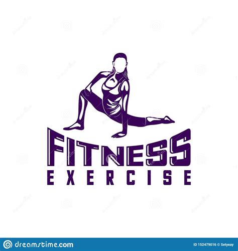 Design Woman Fitness Exercise Logo Vector Gymnastics Active And Healthy Logo Body Vector