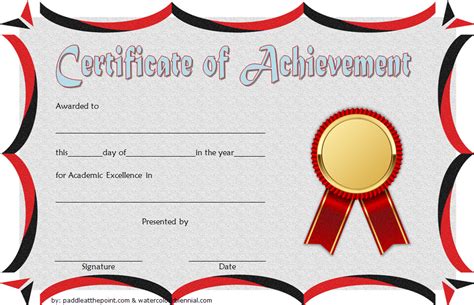 Academic Award Template