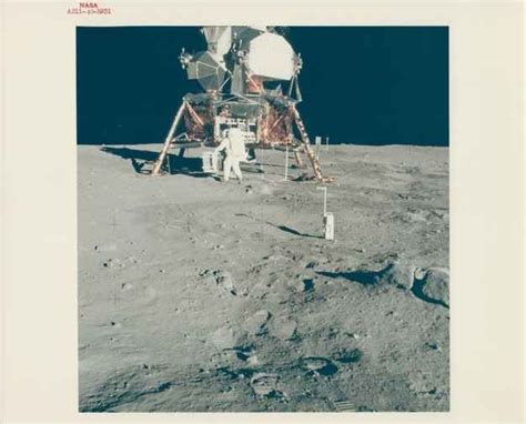Buzz Aldrin Unpacks Scientific Experiments Apollo 11 July 1969