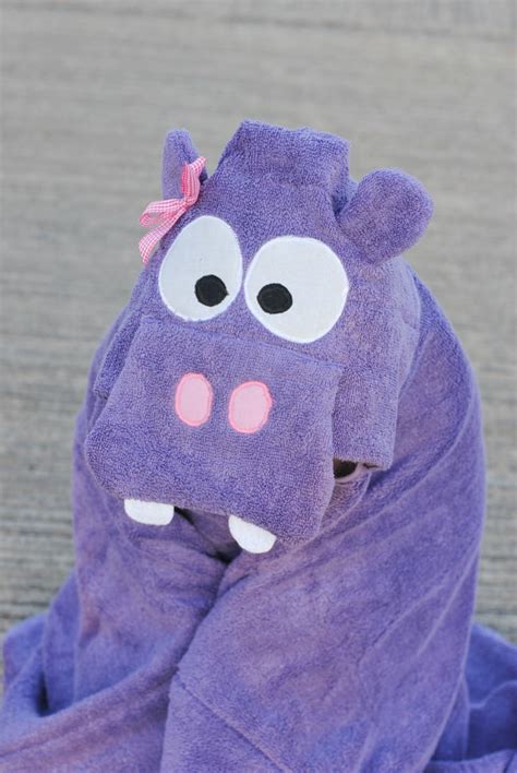Hippo Hooded Towel Crazy Little Projects