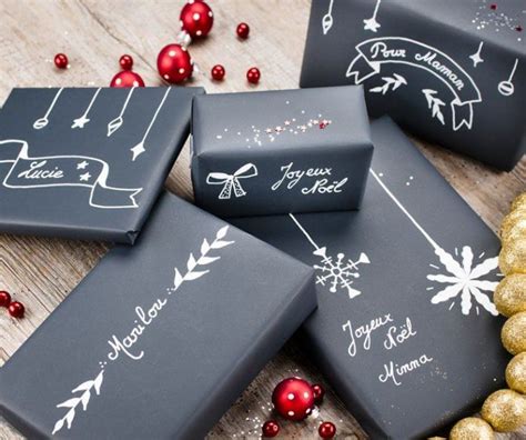 Pinterest idées demballages cadeaux pour un Noël créatif Emballage cadeaux de noël