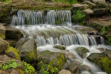 Usa Parks Waterfalls Stones Yosemite Moss Nature Wallpapers Hd