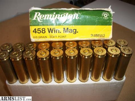 Armslist For Sale 458 Winchester Magnum Ammo