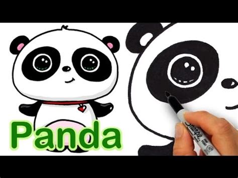 More images for cute panda easy step how to draw a panda » How to Draw a Cute Panda Easy - YouTube