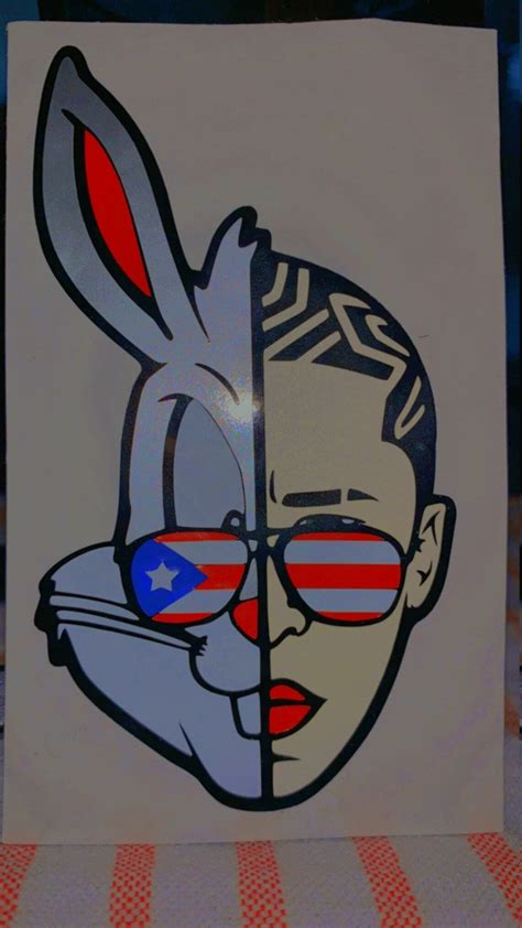 Bad Bunny Vinyl Decal Sticker Etsy