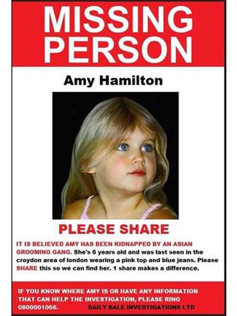 Missing Persons Flyer Template
