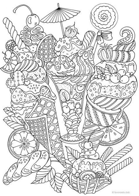 The earlier option is suitable for these coloring pages are ideal for both the class room and home. Ice Cream Printable Adult Coloring Page from Favoreads | Etsy