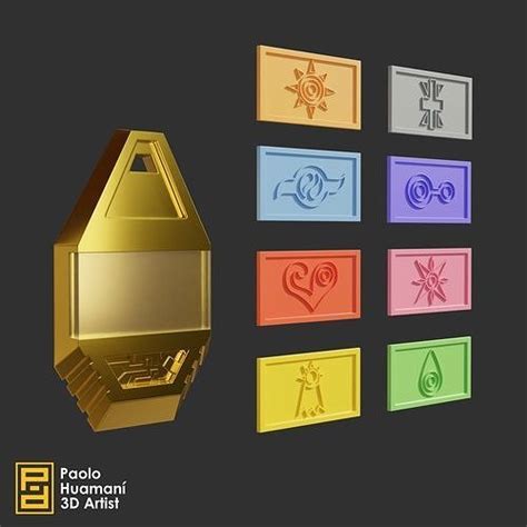 Digimon Crest Necklace D Model D Printable Cgtrader