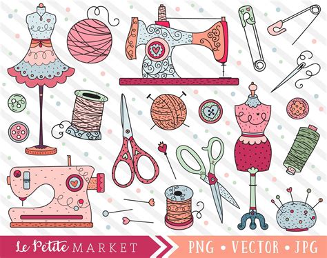 Seamstress Clipart Images Cute Sewing Clip Art Sewing And Etsy