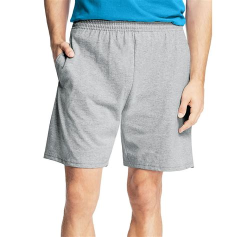 Hanes Hanes Mens Gentle Elastic Waistband Jersey Cotton Shorts
