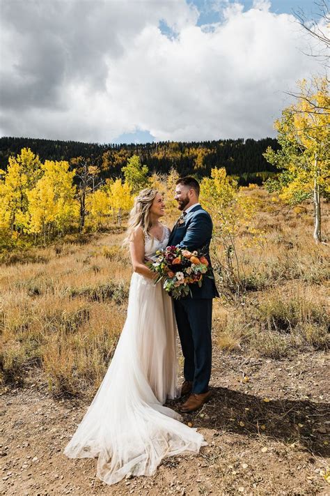 Fall Wedding In Crested Butte Colorado Intimate Wedding Photographer Vow Of The Wild