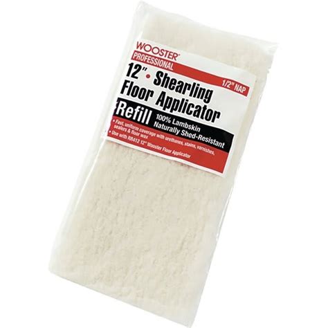 Wooster Rr612 12 Shearling Lambskin Floor Applicator Refill Package