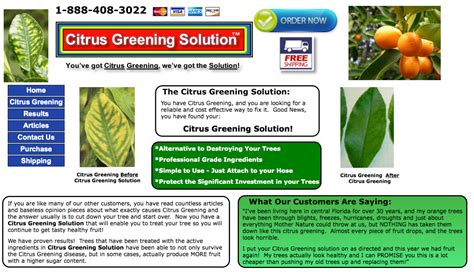 Citrus Greening Solution Transition To Organics